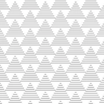 Modern simple geometric vector seamless pattern on white background. Light Stock Illustration