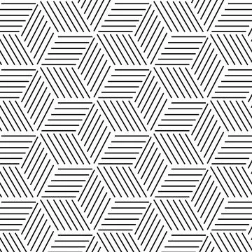 Modern simple geometric vector seamless pattern on white background. Light Stock Illustration