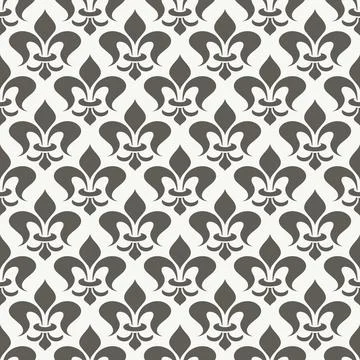 Modern simple geometric vector seamless pattern with white flowers. Illustrazione stock