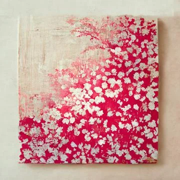 Modern simple pattern with flowers, lines texture. Light abstract wallpaper. Stock Illustration