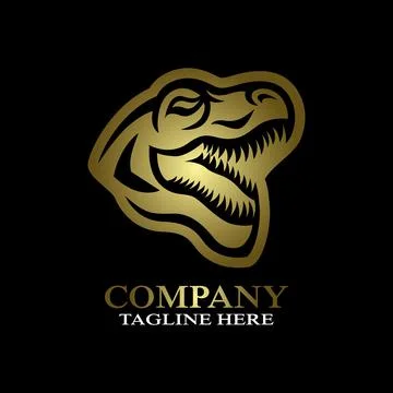 Modern Skull Trex logo. Vector illustration Stock Illustration