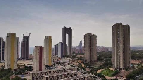 The Modern Skyline features an impressive array of HighRise Buildings set i.. Stock Photos
