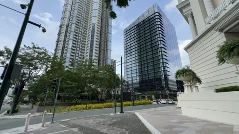 Modern Skyscraper Architecture in BGC 4k 60fps Видео 339201063