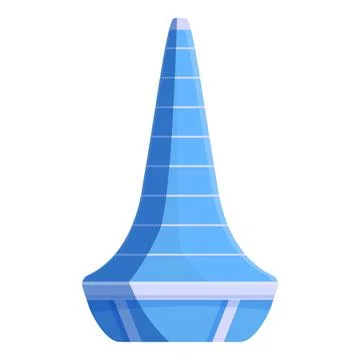 Modern skyscraper building soaring into the clouds Stock Illustration