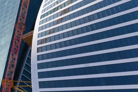 Modern skyscraper construction Stock Photos