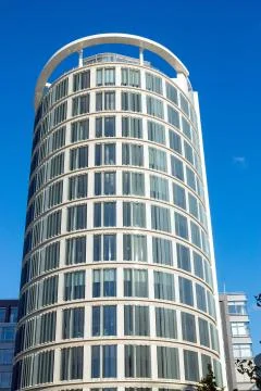 Modern skyscraper in Hamburg Stock Photos