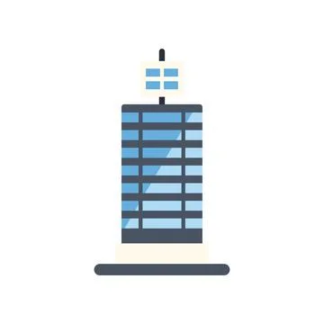 Modern skyscraper icon representing office city architecture Ilustración de archivo