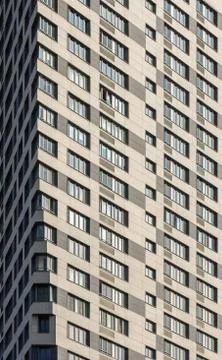 Modern Skyscraper on the Sky Background. Stock Photos