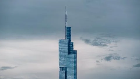 Modern Skyscraper with Stepped Design 写真素材