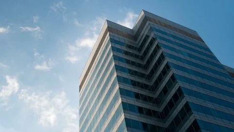 Modern skyscraper timelapse Stock Footage 75173493