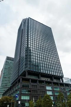 Modern Skyscraper in Tokyo Stock Photos