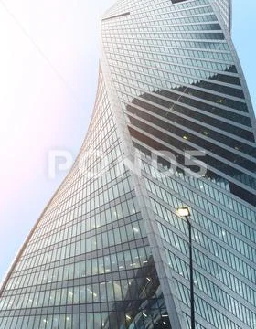 Modern skyscrapers from low angle view Stock Photos