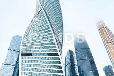 Modern skyscrapers from low angle view Stock Photos