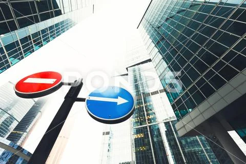 Modern skyscrapers from low angle view Stock Photos