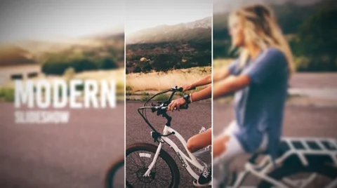Modern Slideshow After Effects stock