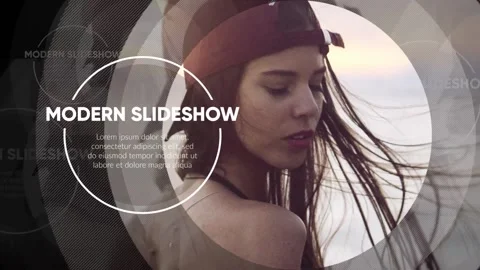 Modern Slideshow - Circle Promo  After Effects	Stock