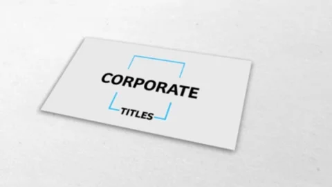Modern Sliding Corporate Titles Stock After Effects
