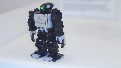 Modern small smart robot Stock Footage 81789073