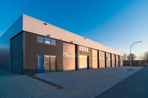 Modern small warehouse Stock Photos