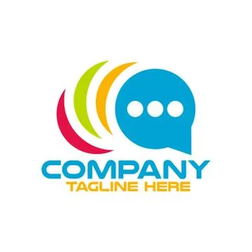 Modern smart chat logo. Vector illustration. Stock Illustration