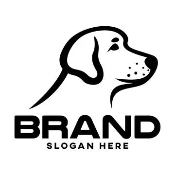 Modern smart dog logo. Vector illustration Stock Illustration