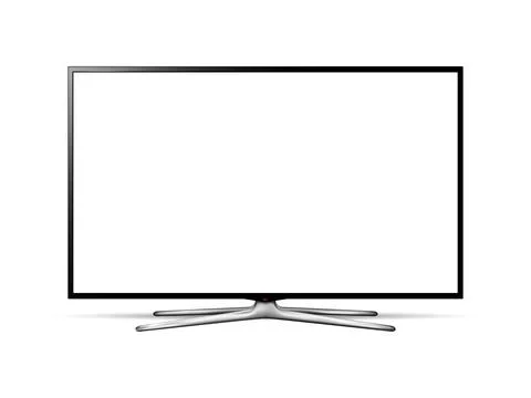 Modern smart tv flat screen Stock Illustration