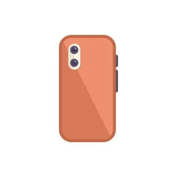 Modern smartphone back side showing camera and buttons Ilustración de archivo