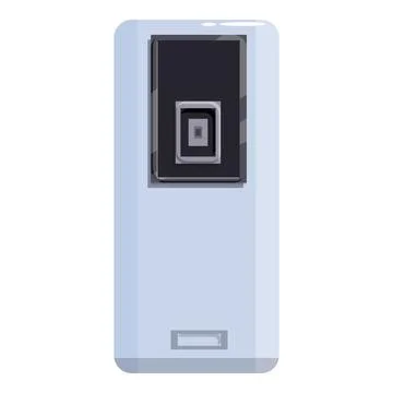 Modern smartphone back view featuring camera and flash Stock Illustration