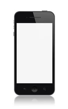 Modern smartphone with blank screen Stock Illustration