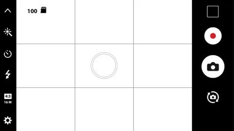 Modern smartphone camera focusing screen Stock Illustration
