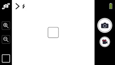 Modern smartphone camera focusing screen Stock Illustration