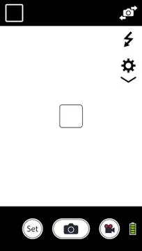 Modern smartphone camera focusing screen Stock Illustration
