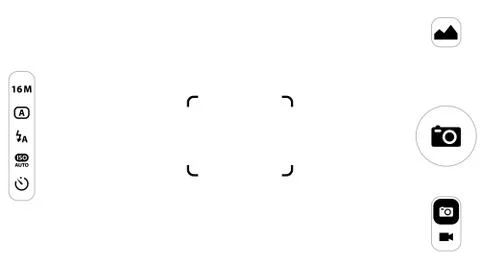Modern smartphone camera focusing screen Stock Illustration