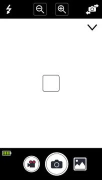 Modern smartphone camera focusing screen Stock Illustration