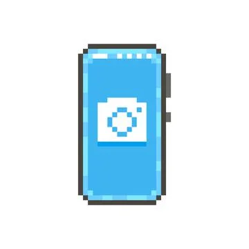 Modern smartphone with camera icon on the screen Stock Illustration