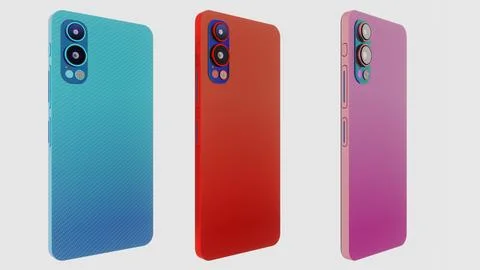 Modern Smartphone Designs, Stylish Camera Modules, Phone Cases and Screens, Set Stock Illustration