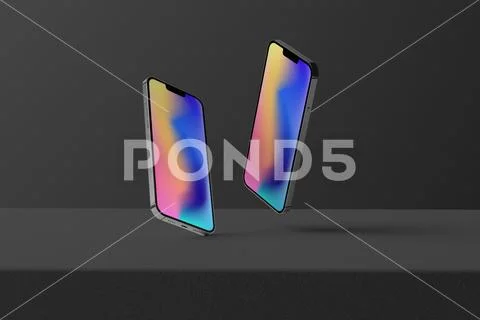 Modern Smartphone Display Mockup Modello PSD