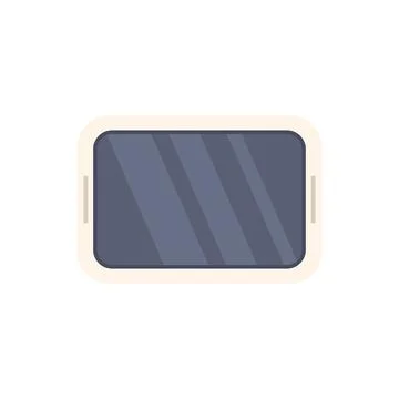 Modern smartphone displaying dark screen with reflections Stock Illustration