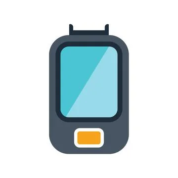 Modern smartphone displaying vibrant user interface illustration Stock Illustration