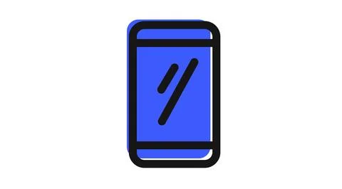 Modern smartphone icon Stock Illustration