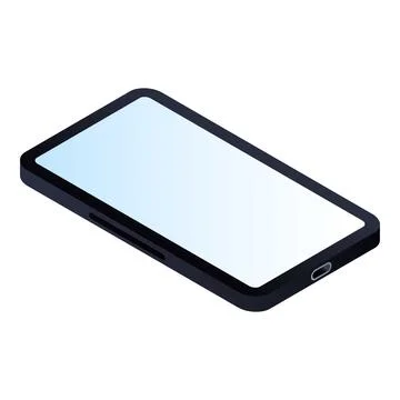 Modern smartphone icon, isometric style Stock Illustration