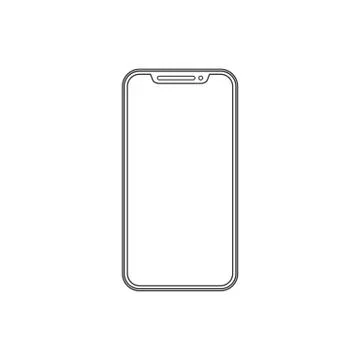 Modern Smartphone icon. Vector illustration, flat design. Illustrazione stock