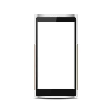 Modern Smartphone Mockup Stock Illustration