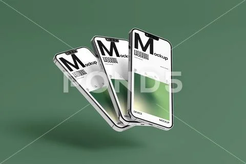 Modern Smartphone Mockup Scene Plantilla PSD