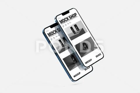 Modern Smartphone Screen Mockup PSD Template