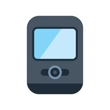 Modern smartphone showing empty screen displaying camera Stock Illustration