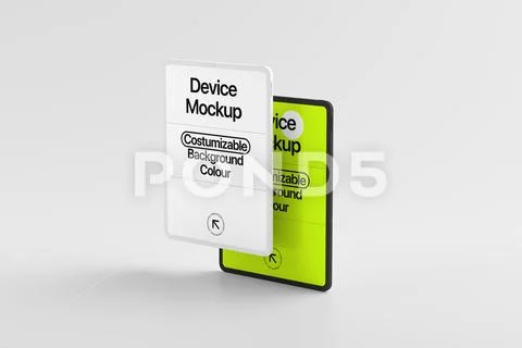 Modern Smartphone UI Mockup PSD-sjabloon