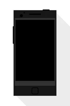 Modern smartphone on white background Stock Illustration