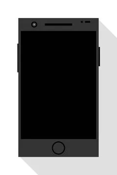 Modern smartphone on white background Stock Illustration