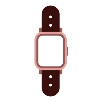 Modern Smartwatch Flat Vector Illustration Stock Illustration